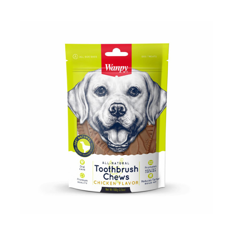 وانبي مضغة فرشاة الأسنان بنكهة الدجاج للكلاب