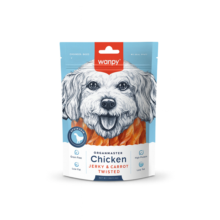 وانبي لفائف الدجاج والجزر الطبيعية للكلاب