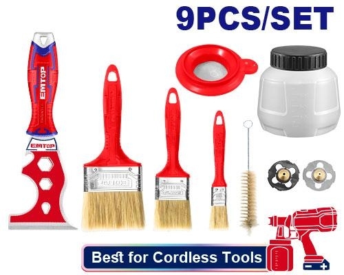 عرض (اشتري أي  فرد رش دهان هواء عدد 5 واحصل على طقم عدة للدهان 9 قطع مجانا EMGF0019  )