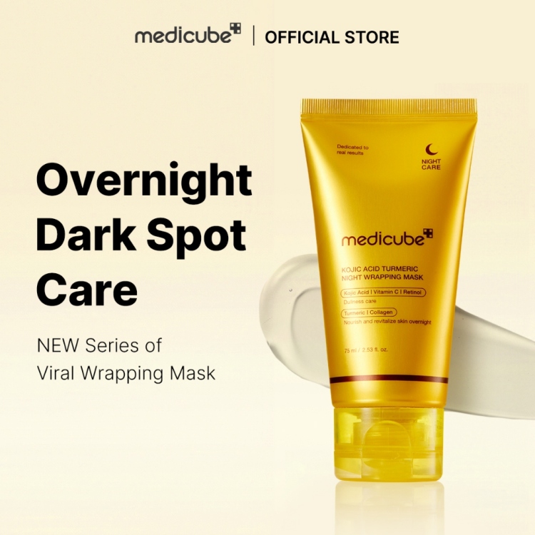 قناع الليلي من Medicube – Kojic Acid Turmeric Overnight Wrapping Mask