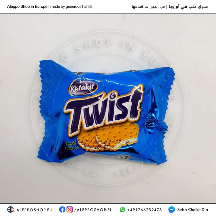تويست بسكويت حليب 2قطعة