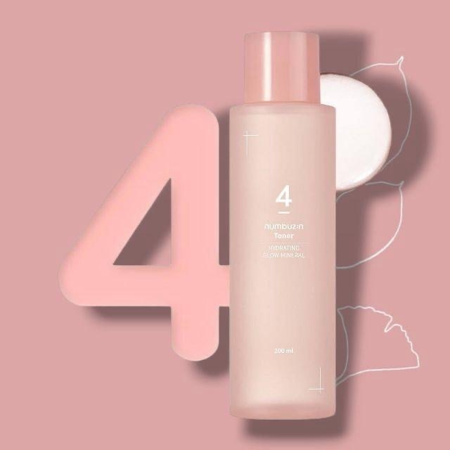 Numbuzin No.4 Hydrating Glow Mineral Toner تونر المعادن المنقي للبشرة