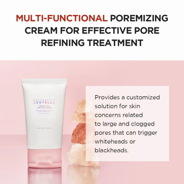 كريم جل مرطب لعلاج المسام skin1004 Madagascar Centella Poremizing Light Gel Cream 