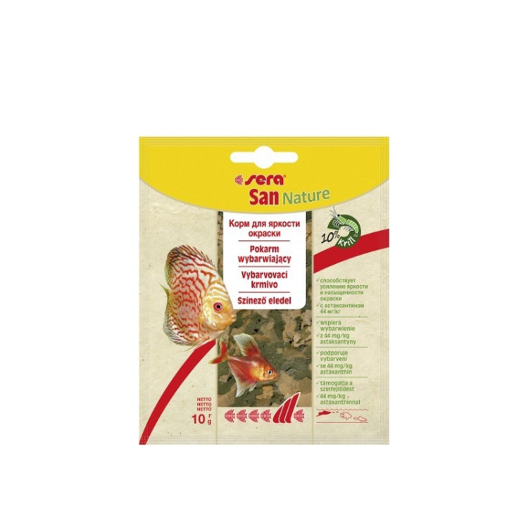سيرا سان نيتشر – غذاء ملوّن للأسماك الزينة