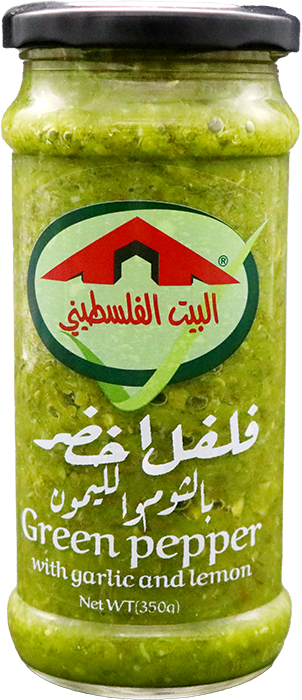 فلفل اخضر بالثوم والليمون