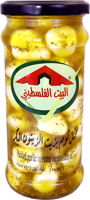 مخلل ثوم بزيت الزيتون البكر
