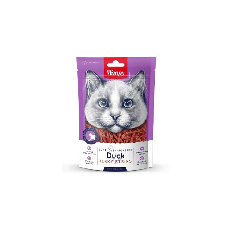 وانبي - شرائح البط الطرية المجففة للقطط