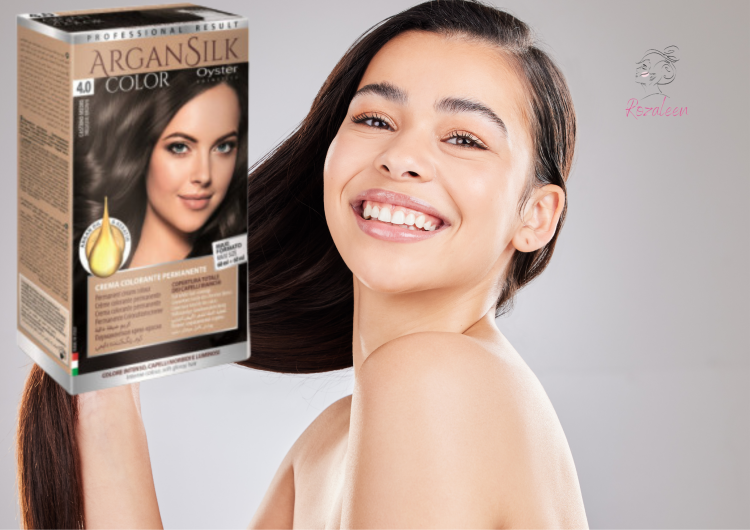 OYSTER ARGAN SILK 4/0 (MEDIUM BRAWN ) صبغة اويستر بلارغان بني متوسط