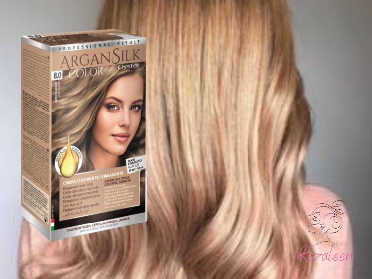 OYSTER ARGAN SILK 8/0 ( LIGHT BLOND ) صبغة اويستر بلارغان اشقر فاتح