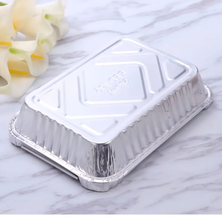 علب قصدير وجبات طعام 22×17 سم مع غطاء