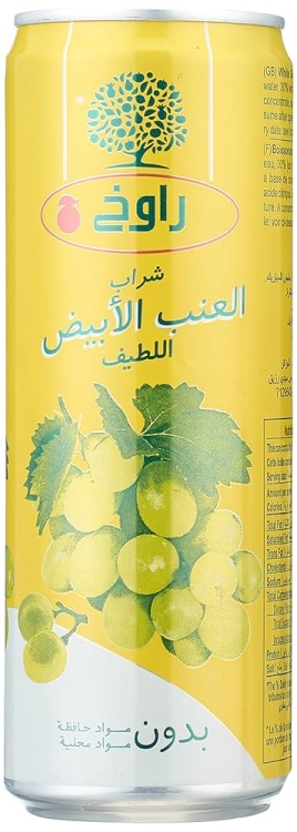 راوخ عصير عنب ابيض 355 مل