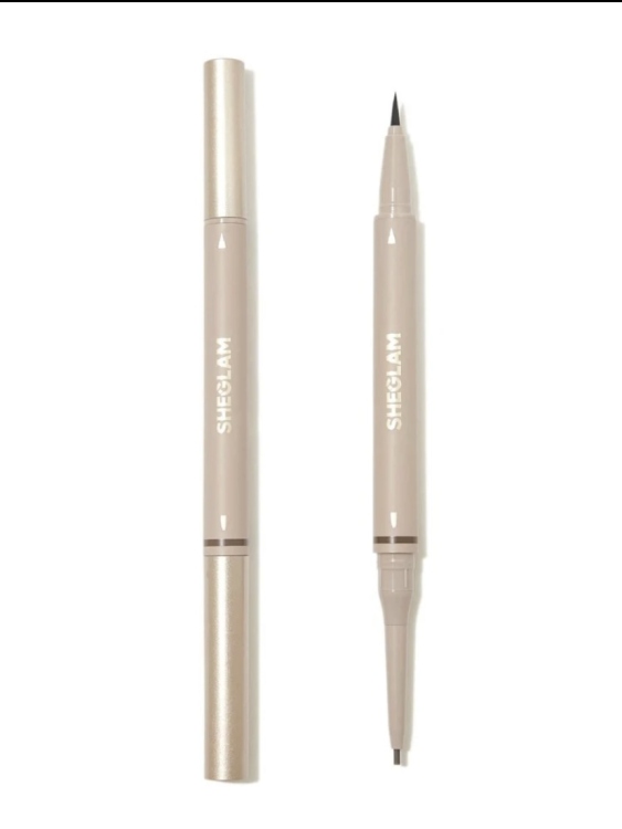 SHEGLAM Brows On Demand 2-In-1 Brow Pencil - Taupe  Waterproof 