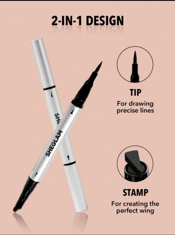 SHEGLAM Wing It Waterproof Liner Duo - Black