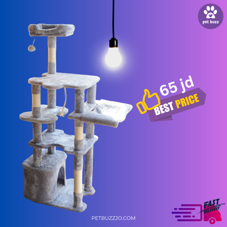 multifunctional cat furniture designed to provide cats with ample space for climbing, scratching, playing and resting,