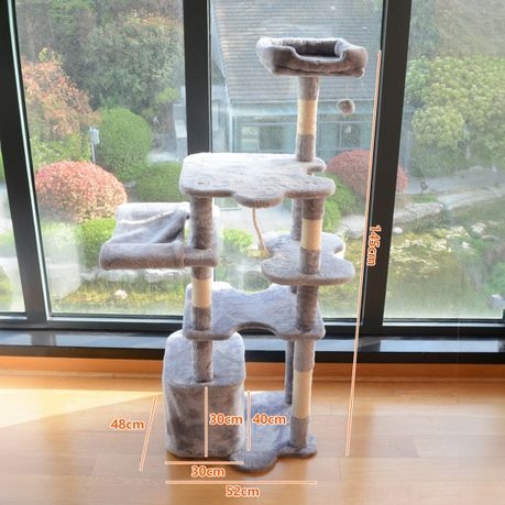 multifunctional cat furniture designed to provide cats with ample space for climbing, scratching, playing and resting,