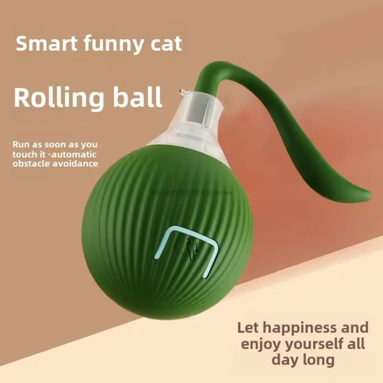 Interactive Cat Toy Ball, Pet Ball Puzzle Toy, Interactive Cat Toys Ball Rechargeable Smart Fast Rolling Motion Activate Cat Toys For Indoor Cats