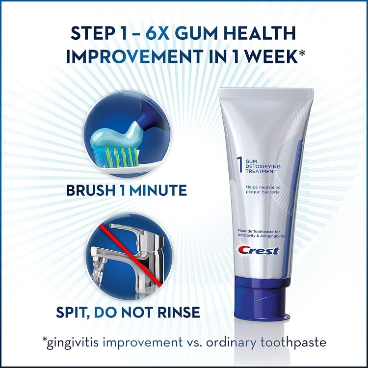 crest gum detoxify + whitening two-step toothpaste ‎طقم معجون اسنان كرست بروفيشنال بخطوتين