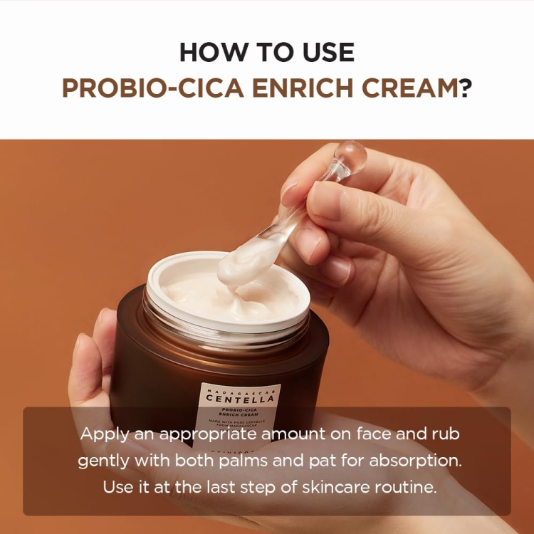 Skin1004 Madagascar Centella Probio-Cica Enrich Cream كريم مرطب ب سيكا وسنتيالا 