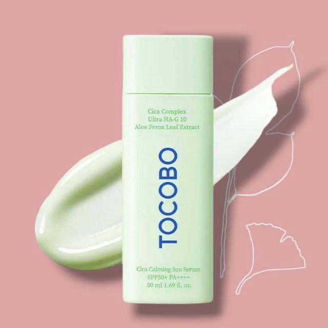 Tocobo  Cica Cooling Sun serum Spf50+ Pa++++ واقي شمس توكبو المهدئ والمبرد للبشرة