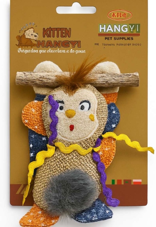 Monkey - shaped cat toy