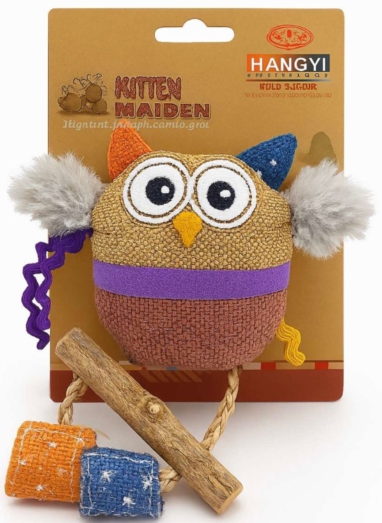 Owl toy for cats