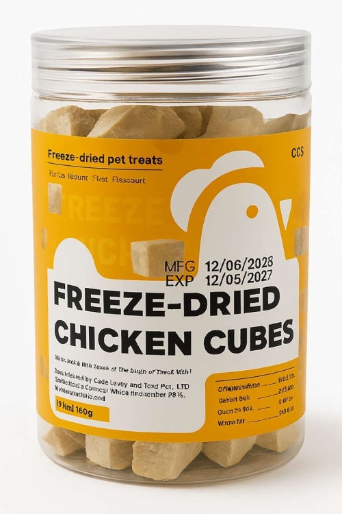 Freeze -Dried Chicken Cubes 
