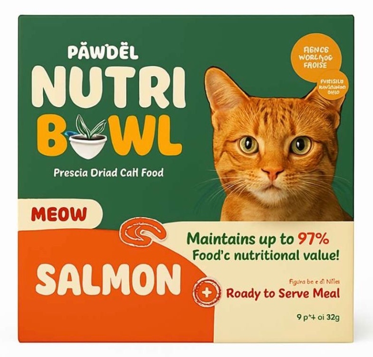 Nutri Bowl Freeze - Dried Cat Food With Salmon 