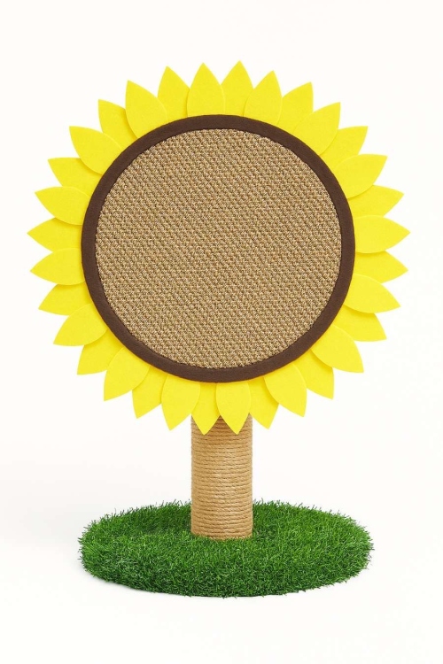 Sunflower cat scratcher board