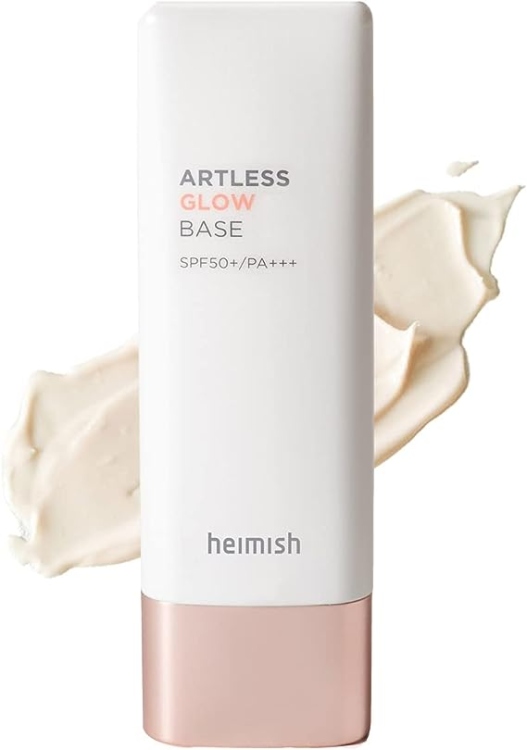 واقي الشمس والبرايمر المشع من هيميشheimish - artless glow base SPF50+ PA+++