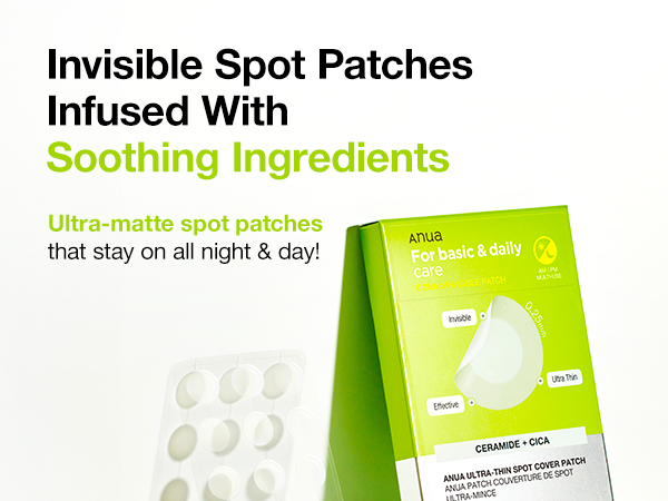 Anua Ultra-Thin Spot Cover Patch لاصقات الحبوب الغير مرئية 