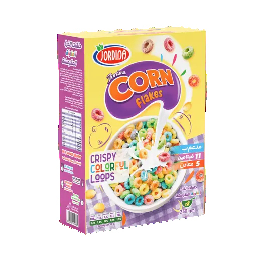 جوردينيا كورن فلكس حلقات ذرة250غ