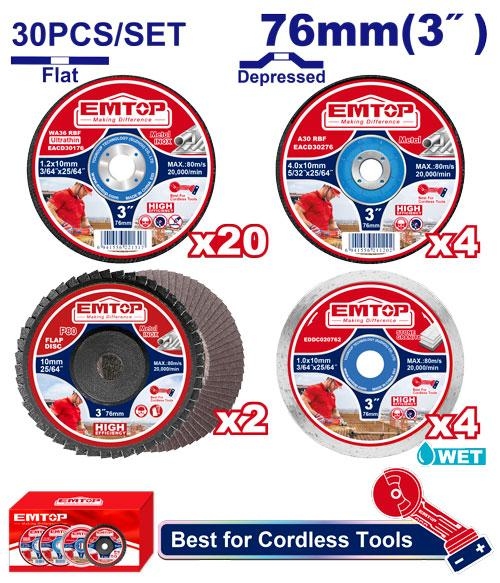 فيابر 30 قطعه مشكل 3"   ECGD07630