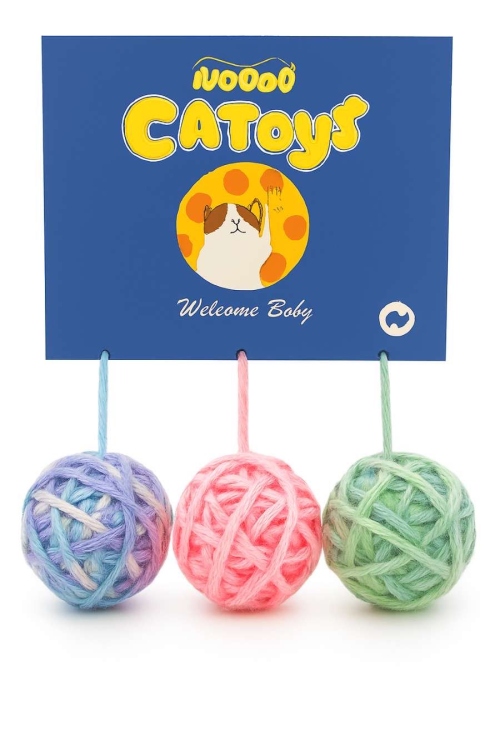Wool ball cat toy