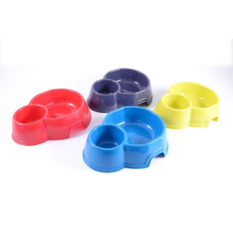 Georplast Mon Ami Double Plastic Pet Bowl -Italy