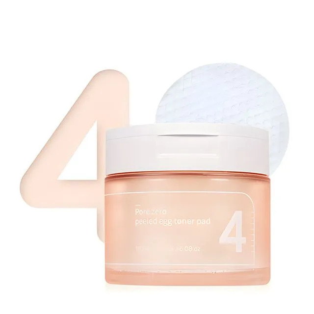  Numbuzin, No. 4 Pore Zero Peeled Egg Toner Pad 