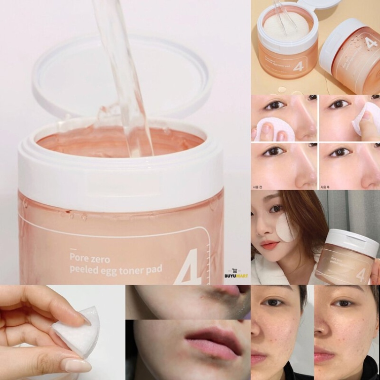  Numbuzin, No. 4 Pore Zero Peeled Egg Toner Pad 