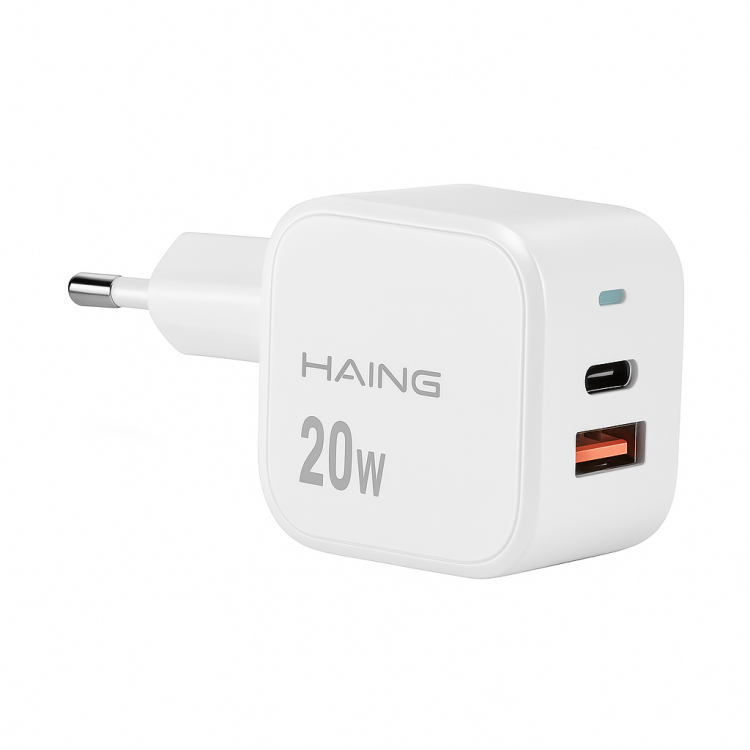 شاحن بمدخلين (Type-C & USB) 20W