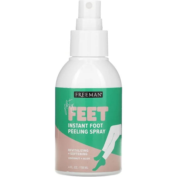Freeman Beauty, Flirty Feet, Instant Foot Peeling Spray, Coconut + Aloe, 4 fl oz (118 ml)