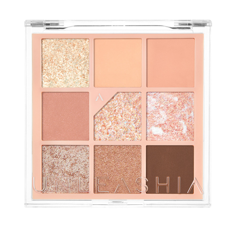 UNLEASHIA , Glitterpedia Eye Palette - N°3 All Of Coral Pink