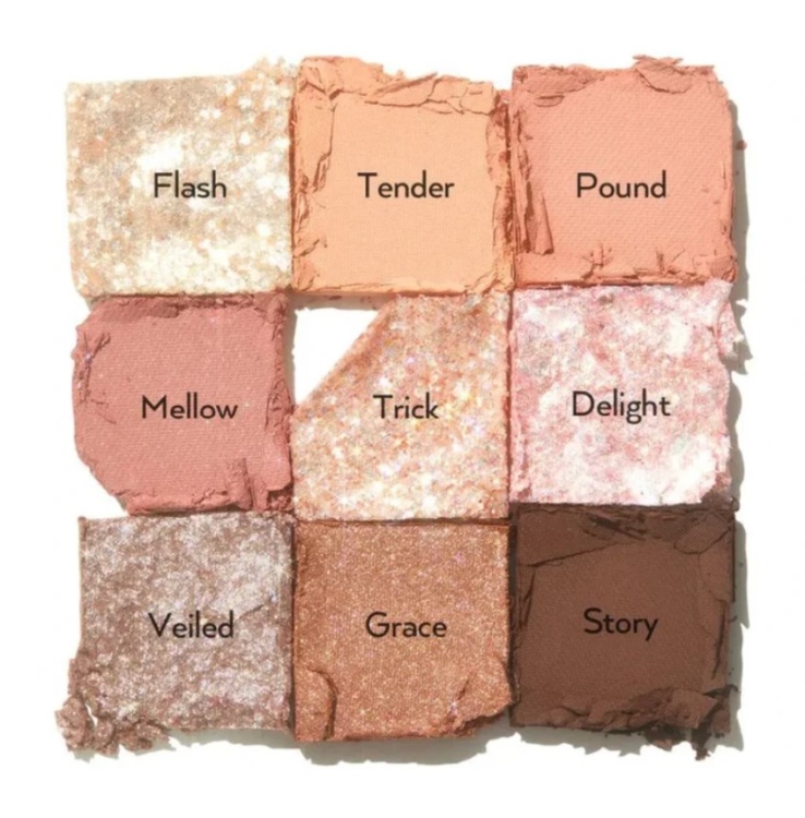 UNLEASHIA , Glitterpedia Eye Palette - N°3 All Of Coral Pink