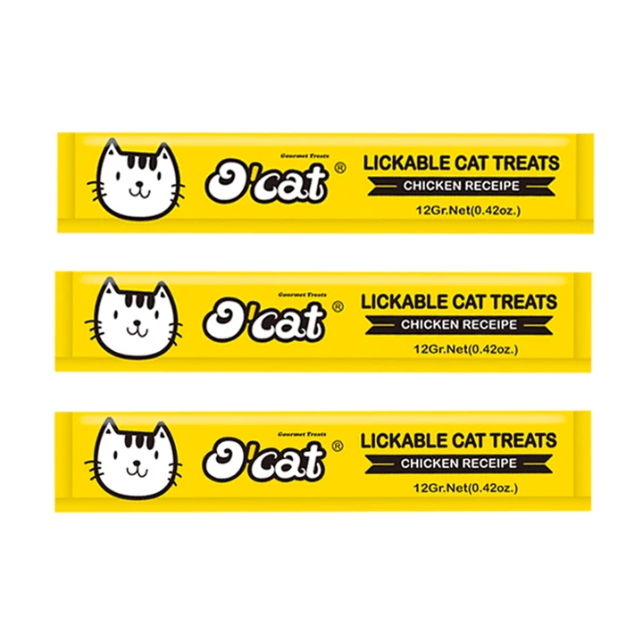 او كات-مكافآت كريمية للقطط بنكهة الدجاج