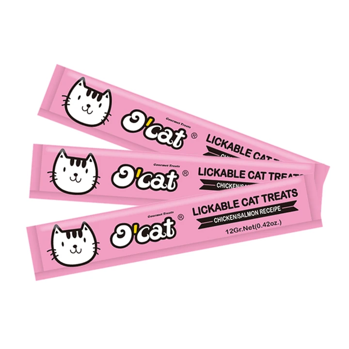 او كات-مكافآت كريمية للقطط بنكهة السلمون