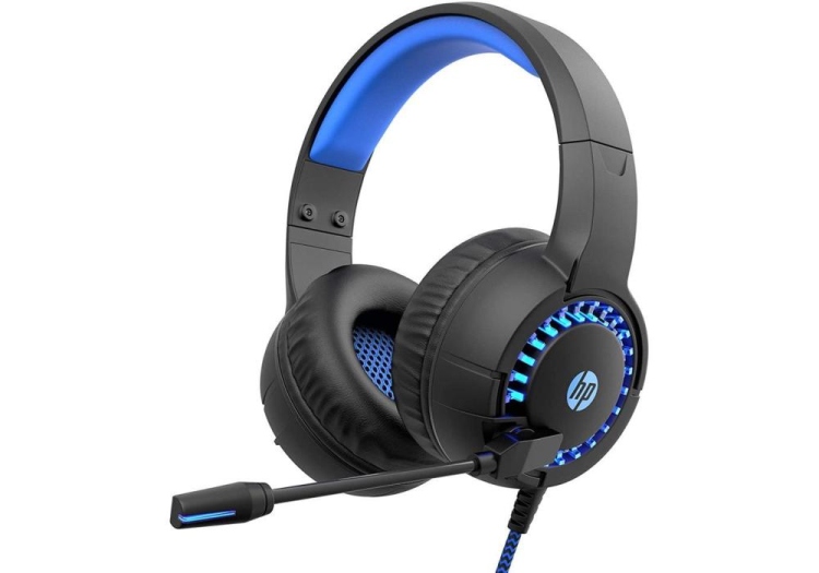 HP DHE-8011 STEREO WIRED GAMING HEADSET WITH MIC – BLACK
