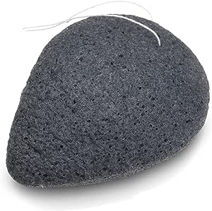 The Face Shop, Charcoal & Konjac Cleansing Puff, 1 Puff