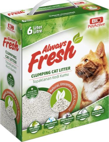 BIO PETACTIVE ALWAYS FRESH ACTIVATED CAT LITTER 18 LITERS