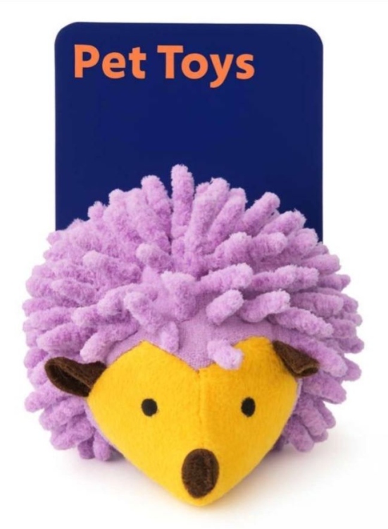 Squeaky hedgehog toy