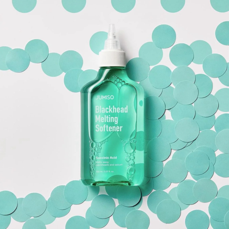 JUMISO Blackhead Melting Softener & Cotton Pad Set  محلول مذيب الرؤوس السوداء 