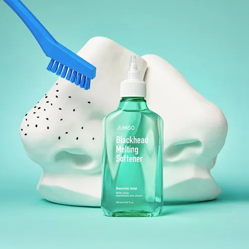 JUMISO Blackhead Melting Softener & Cotton Pad Set  محلول مذيب الرؤوس السوداء 