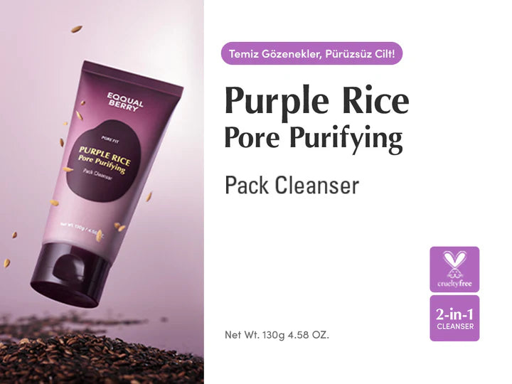 EQQUALBERRY - Purple Rice Pore Purifying Pack Cleanser إيكوالبيري - منظف المسام من الأرز الأرجواني
