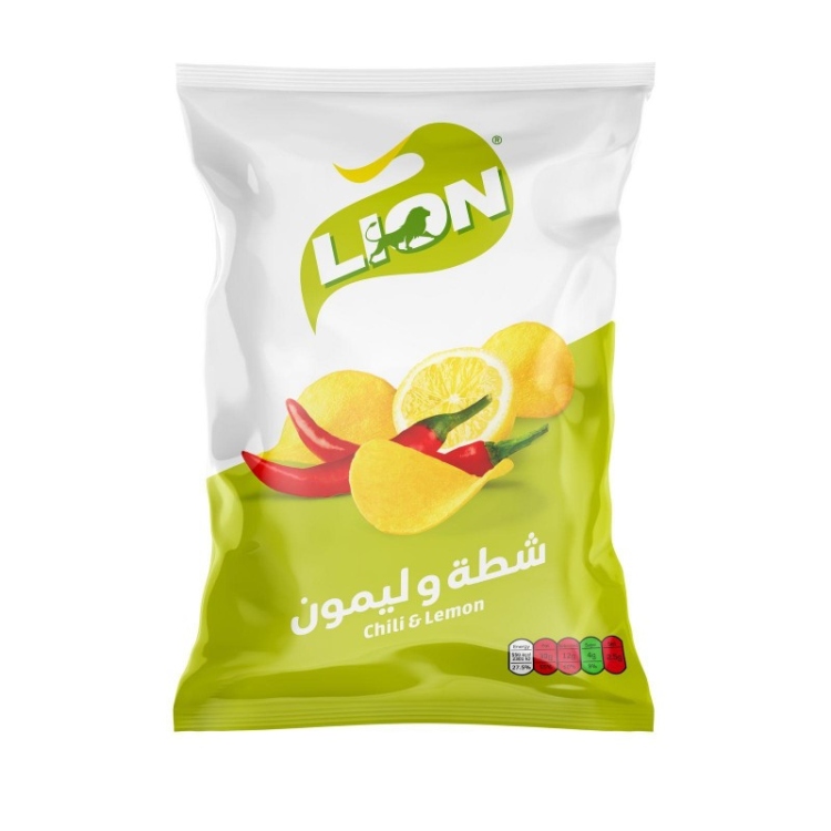 ليون شيبس شطة وليمون 60غم